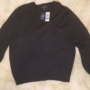 Men's Club Room, Merino Wool V-neck sweater XL